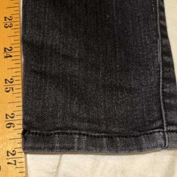 Vintage Guess Black Jeans Size 4 Button Fly Y2K Skinny High Rise Ankle Length - Picture 12 of 13